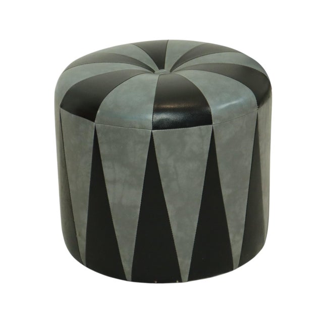 Vintage Round Pouf, 1960s For Sale - Image 14 of 14