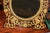 Metal Ornate Scroll Floral Brass Metal Easel Back Frame With Circular Mirror Dresser For Sale - Image 7 of 11