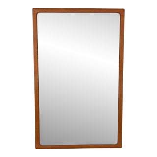 1960s Danish Modern Teak Wall Mirror by Arenkiel for Torring For Sale