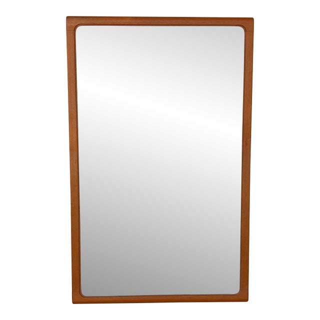 Danish Modern Teak Wall Mirror by Arenkiel for Torring For Sale