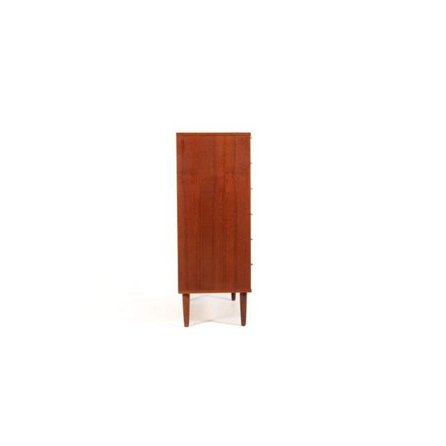 Mid-Century Modern Vintage Danish Teak Chest of Drawers by Si-Bomi Møbler, 1960s For Sale - Image 3 of 14