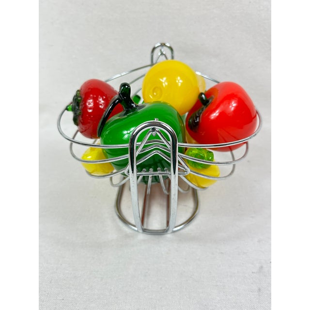 Traditional Vintage Glass Fruit in Bowl For Sale - Image 3 of 6