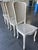 Vintage Italian Louis XV Style Double Cane Dining Chairs, Set of 4, Distressed White Finish For Sale - Image 4 of 13