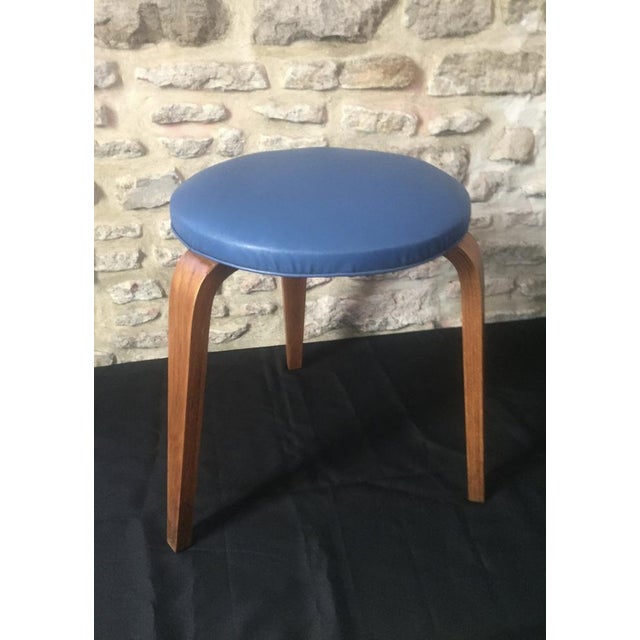 Vintage Tripod Stool by Hugues Steiner for Steiner, 1950s For Sale - Image 4 of 13