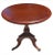 20th Century Tripod Pedestal Mahogany Tea Table Side Table on Wheels For Sale - Image 9 of 9
