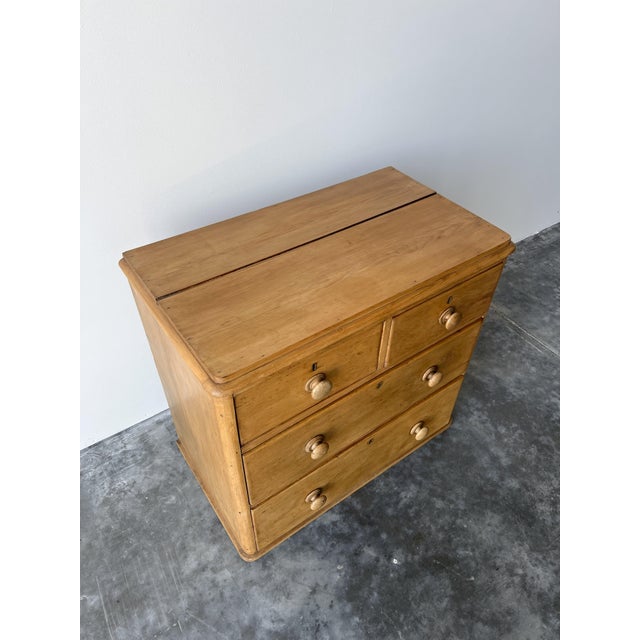 Mid 19th Century Antique English Pine Chest of Drawers | Dresser For Sale - Image 5 of 8