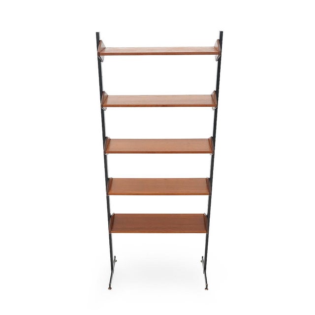 Bookcase with Metal Uprights, 1950s For Sale - Image 6 of 14