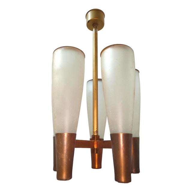 Mid-Century Modern Chandelier by Pietro Chiesa for Fontana Arte, 1935 For Sale - Image 3 of 8
