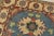 Kazak Rug 4’2” X 5’10” Blue Wool Tribal Hand-Knotted Carpet For Sale In Philadelphia - Image 6 of 12