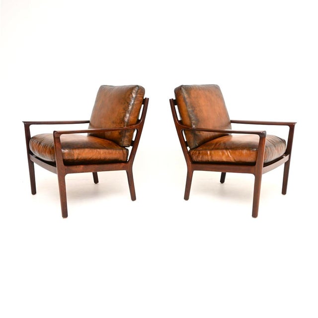 1960s Vintage Scandinavian Chairs by Frederik Kayser from Vatne Lenestolfabrikk, 1960, Set of 2 For Sale - Image 5 of 16