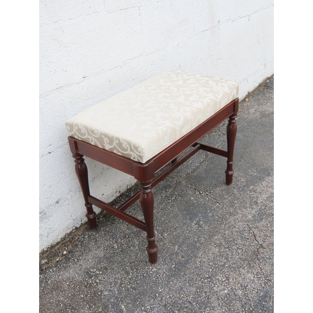 1940s Vanity Stool Bench Ottoman 6374a For Sale - Image 4 of 13