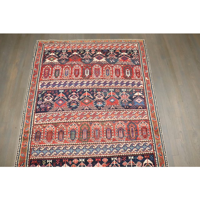 Tribal Antique Eclectic Shirvan Rug, 4'3'' X 7'7'' For Sale - Image 3 of 8