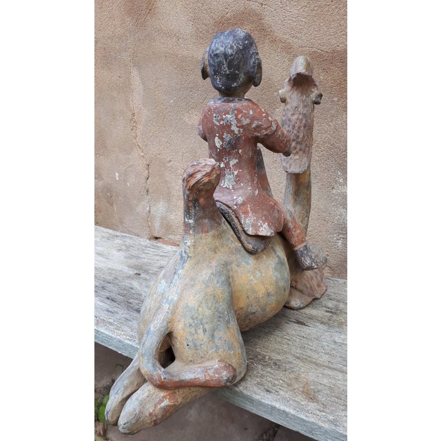 Chinese Tang Dynasty Artist, Sculpture of a Camel, 1800s, Terracotta For Sale - Image 14 of 18