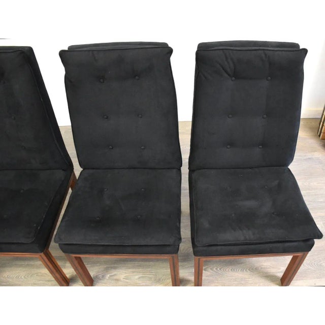 1960s John Stuart Walnut Dining Chairs - Set of 4 For Sale - Image 5 of 10