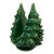 Vintage Glazed Ceramic Christmas Tree Napkin Holder For Sale