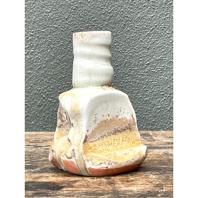 Vintage Abstract Ceramic Vase For Sale - Image 10 of 12