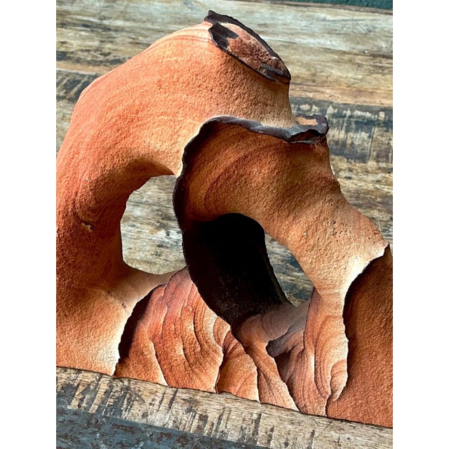 Vintage Natural Form Ceramic Bookends For Sale - Image 11 of 18