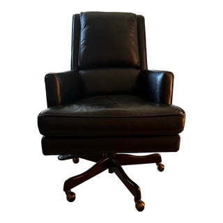Hooker Furniture Wright Executive Leather Desk Chair For Sale