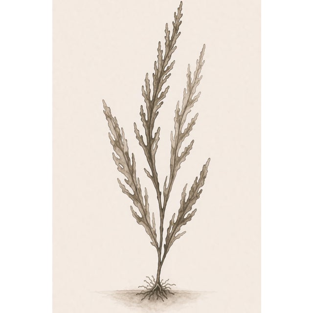 Not Yet Made - Made To Order Coastal Seaweed Study I, Minimalist Botanical Art Print, 24" × 36" Reproduction For Sale - Image 5 of 10