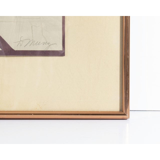 Late 20th Century "Inclinare" Abstract Screen Print With Embossing by Don Munz For Sale - Image 5 of 8
