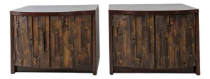 Mid-Century Brutalist Pueblo Cabinets, Usa, 1970s, Set of 2