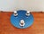 Space Age ceiling/wall light in chrome-plated metal and bluish reflective glass (mirror-type glass), 1970s. It is...