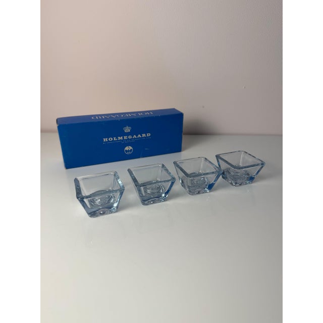 Glass Skjold Candlestick Series by Per Lütken for Holmegaard, Set of 4 For Sale - Image 11 of 11