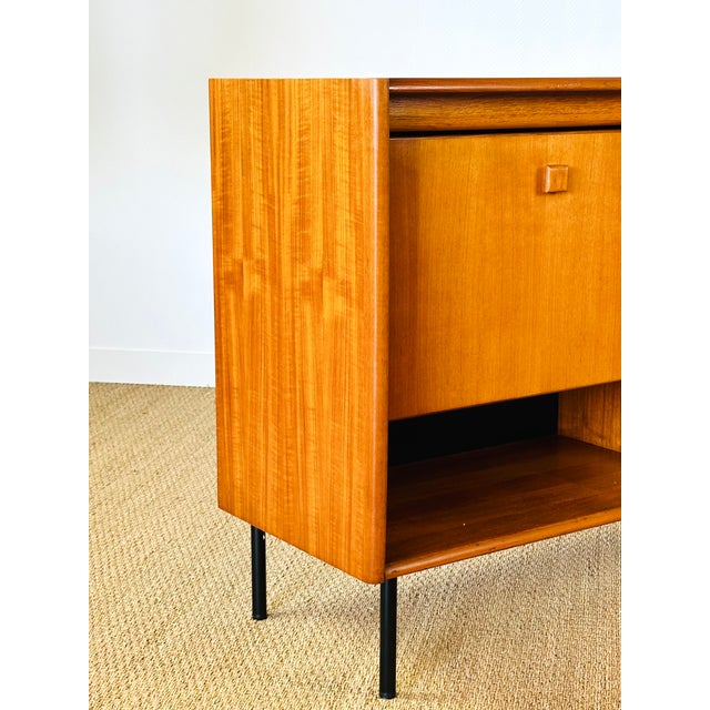 Tall Scandinavian Teak Sideboard, 1960s For Sale - Image 15 of 18