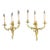 Late 19th Century Louis XV Style Gilt Bronze Wall Sconces - a Pair For Sale