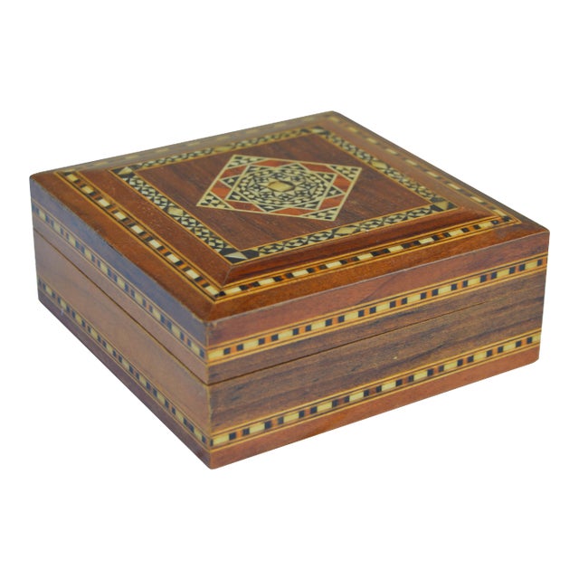 Box W/ Mother-Of-Pearl Inlay For Sale