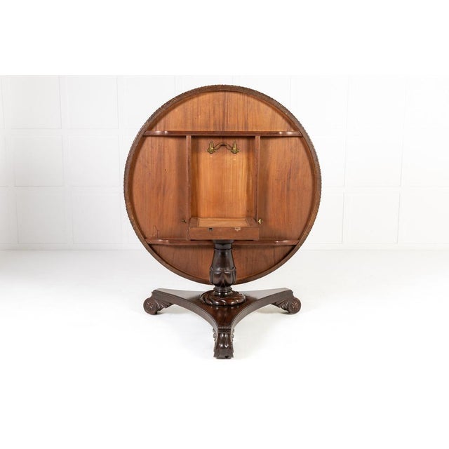 Antique Scottish Regency Rosewood Centre Table, 1800s For Sale - Image 3 of 14