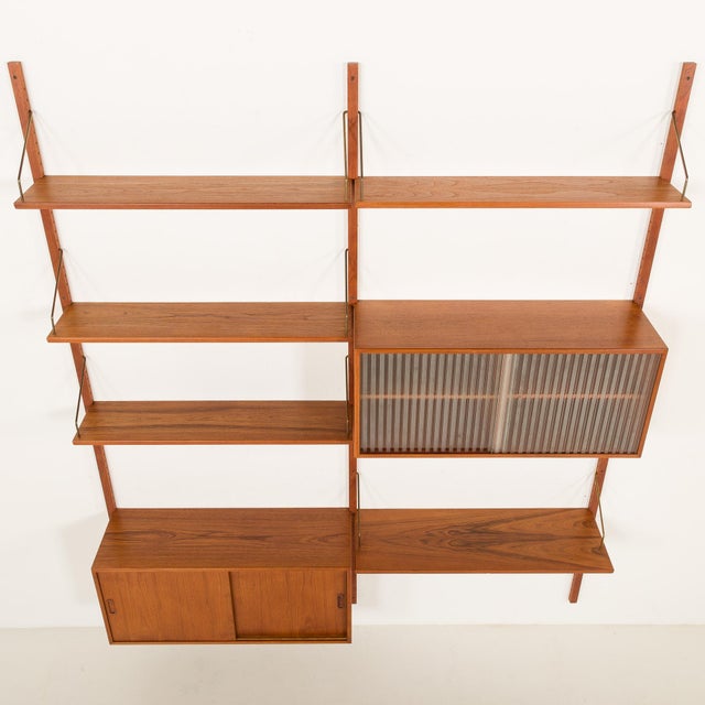 Vintage Two Bay Wall Unit from Hansen and Guldborg, 1960s For Sale - Image 11 of 16