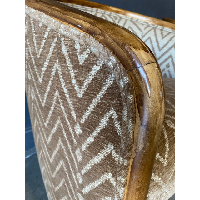 Postmodern Vintage Postmodern Barrel-Back Chairs- Set of 2 For Sale - Image 3 of 9