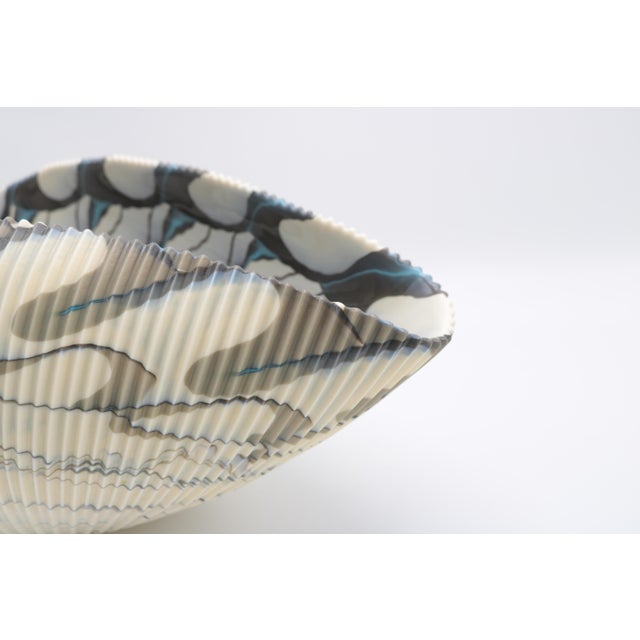 Modern Decorative Murano Glass Shell by Guido Ferro , Italy 1980's For Sale - Image 3 of 8