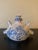 Vintage Italian Hand Painted Blue and White Faience Pottery Jug Vase For Sale - Image 12 of 12