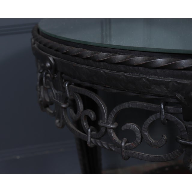 Art Deco French Wrought Iron Coffee Table, 1930s For Sale - Image 3 of 18