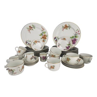 Bayeux Dinner Service by Camille Le Tallec, 1968, Set of 36 For Sale