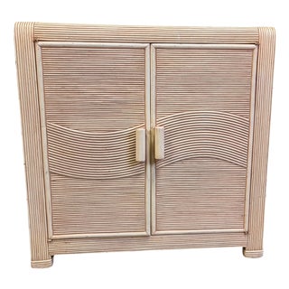Vintage Pencil Reed Cabinet, 1970s For Sale