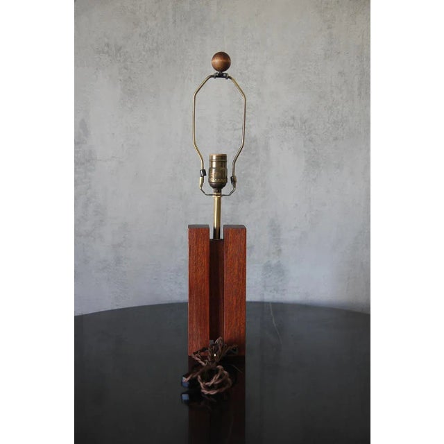 Not Yet Made - Made To Order Pair of Contemporary ‘Cubismo’ Lamp With Linen Shade by Understated Design For Sale - Image 5 of 11