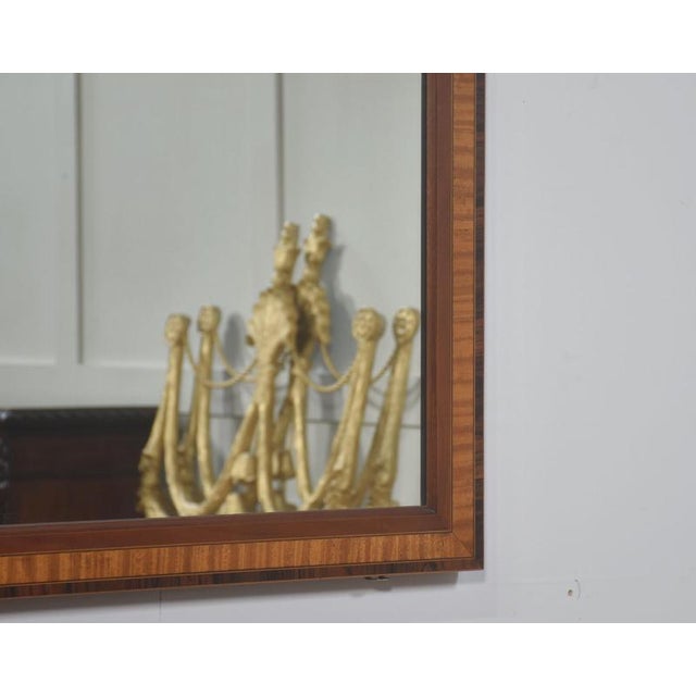 Mahogany Console Table with Matching Wall Mirror, 1890s, Set of 2 For Sale - Image 6 of 9