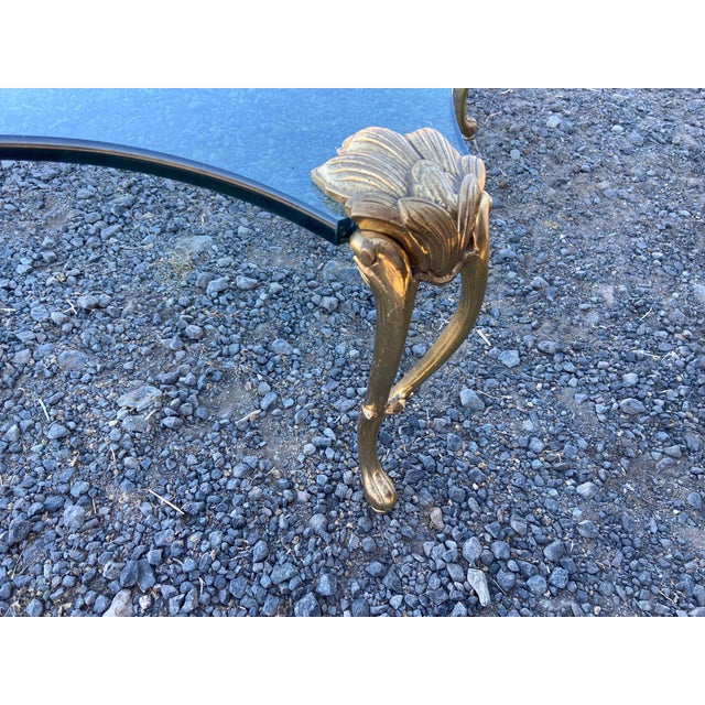 1970s Vintage Mid Century Modern Hollywood Regency Attributed to Maison Charles Coffee Table For Sale - Image 5 of 12