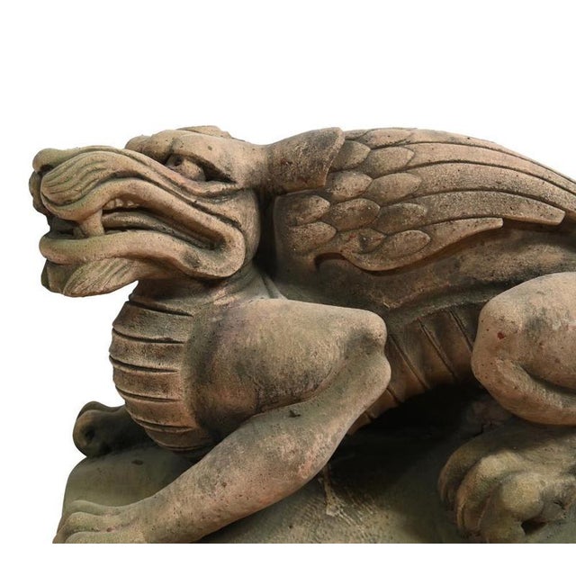 English Stone Gargoyle Garden Statue For Sale - Image 3 of 4