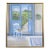 Mid-Century Modern 'Open Doors to Summer' Vintage Swedish Interior Scene Oil Painting, Framed For Sale