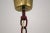 Metal Burgundy Painted Kitchen Lamp, 1950s For Sale - Image 7 of 8