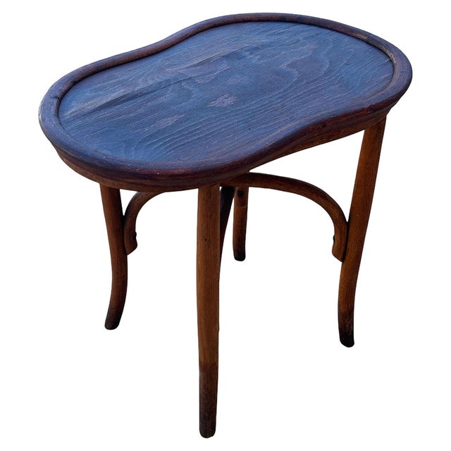 Victorian Late Victorian Bentwood Bidet Stand With Lid Side Table by Thonet For Sale - Image 3 of 8