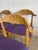 Set of 6 Oak Scandinavian Modern Dining Chairs by Henning Kjaernulf. Needs uphosltery.