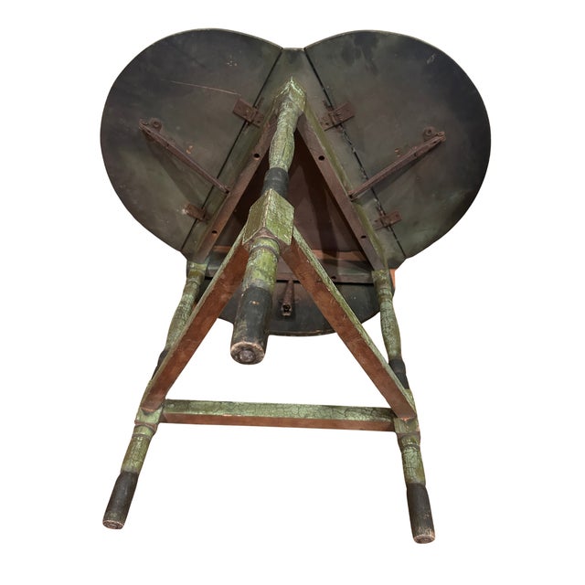 Early 20th Century Triangular Drop Leaf Table For Sale - Image 12 of 12