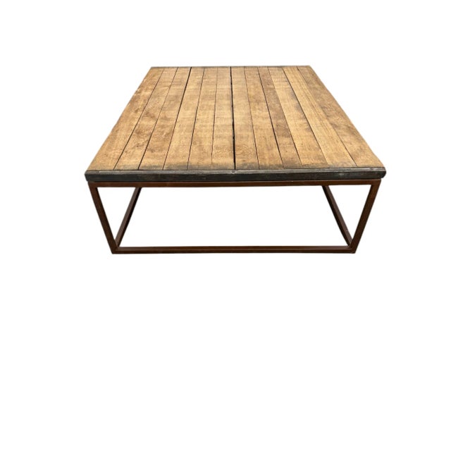 Early 21st Century Restoration Hardware Brickmaker's Coffee Table - Grand Size For Sale - Image 5 of 10