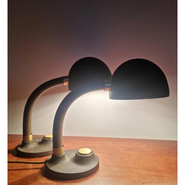 Mid-Century German Table Lamps by Egon Hillebrand for Hille, 1970s, Set of 2 For Sale - Image 9 of 18