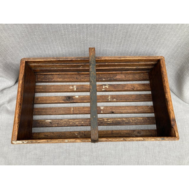 1970s Vintage British Wood Slate and Metal Box Queen Sq London For Sale - Image 5 of 12